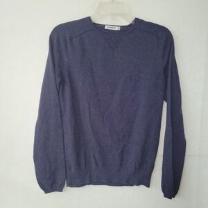 J.LINDEBERG Women's‎ Sweater Cotton Blend Crew Neck Otto Color Neps Blue Small